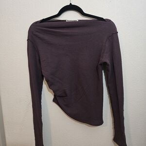 We The Free Asymetrical Thermal Top Purple Small